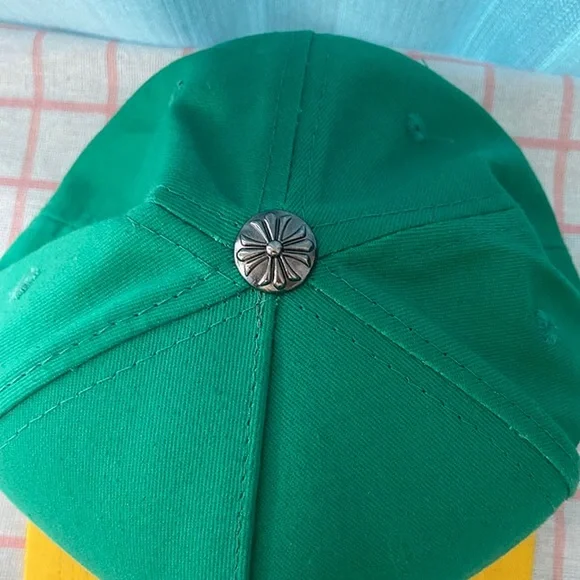 Chrome Hearts Yellow And Green Color Matching Casual Sports Hat - Picture 3 of 7